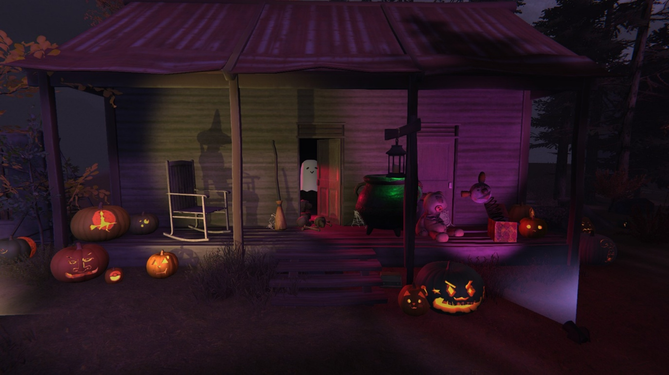 A horrible witch invading a nice old lady's house